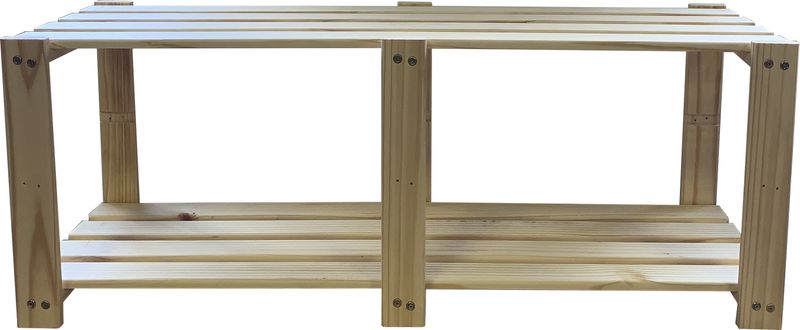 Expand-A-Shelf 1.2X0.45 Pine TV Shelf Flat Pack