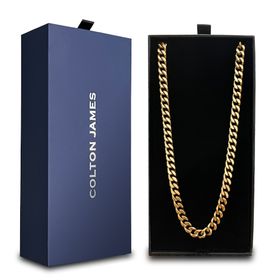 Colton James Premium Gold Mens Cuban Link Chain - 6mm Thickness | Shop ...