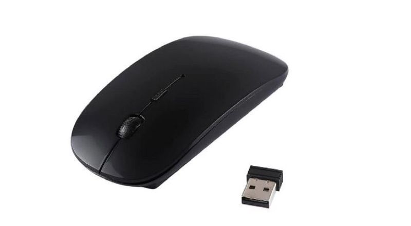 Slim 2.4 GHz Wireless Mouse with USB Mini Receiver,