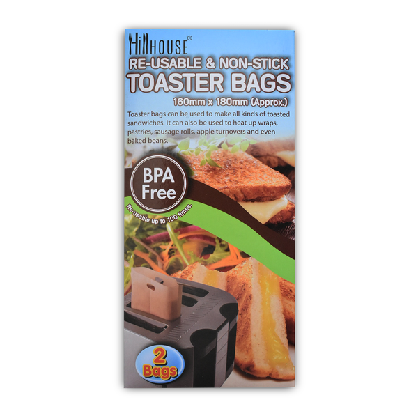 HillHouse Toasted Sandwich Bags/Toaster Bags x2