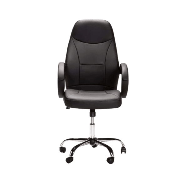 Office Chairs -Faux leather Finish - Black Colour