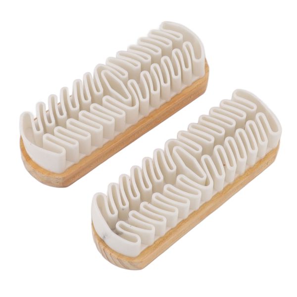 2-Piece Suede Shoe Brush - Matte Finish Cleaner