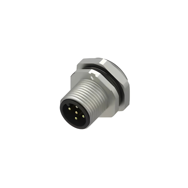 PM12AM5F-S/9 M12 A Code 5-Pole Male Circular Connector IP67 Solder Terminal