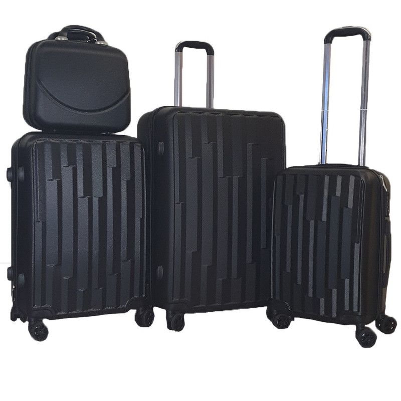 4Piece HardShell Luggage Set with Combination Lock and Spinner Wheels