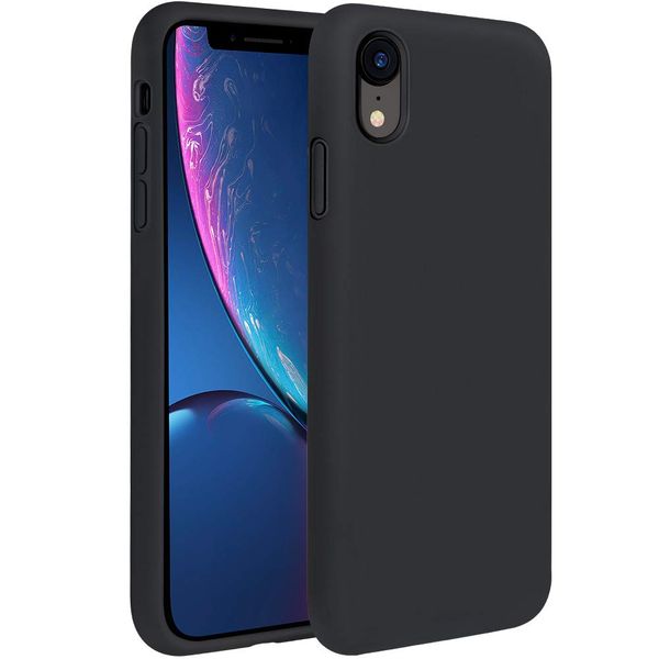 Silicone Back Cover for iPhone XR- Black