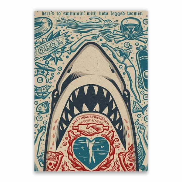 Dangerous Deep Blue Sea Poster - A1