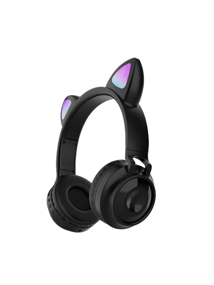 Wireless Bluetooth Headset Cat Ear & Led Light ZW028-BLACK | Buy Online ...