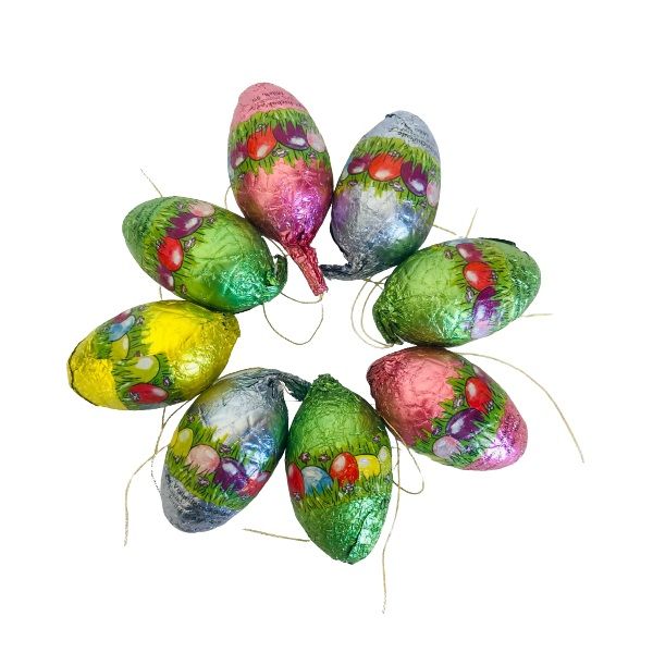 Klett Milk Chocolate Hollow Foiled Easter Eggs, 100g (Pack of 6)