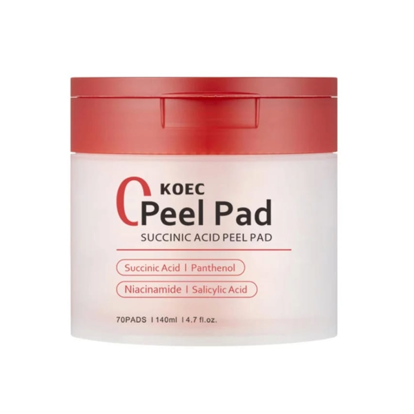 KOEC Succinic Acid Peel Facial Pad - 70pcs