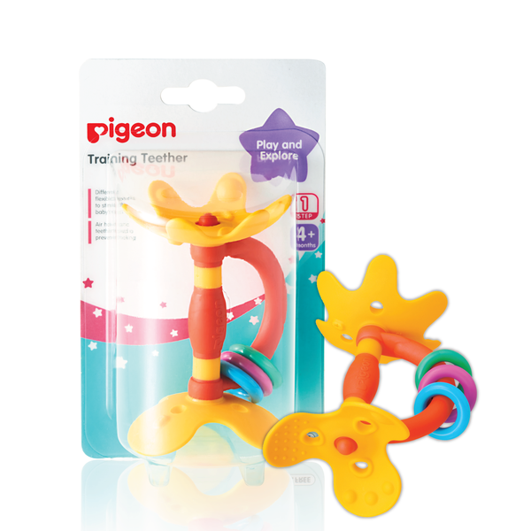Pigeon Baby Training Teether Step One - Soft, Safe Teething Toy for Infants