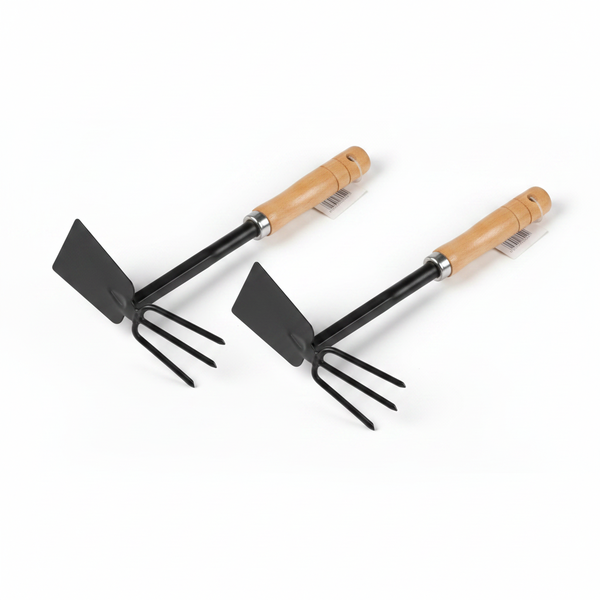 Garden Tool Hand Hoe - Durable Manganese Steel for Weeding &amp; - 2 Pack