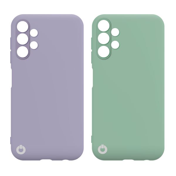 Toni Twin Silicone Case - Violet/ Turquoise for Samsung Galaxy A13 4G