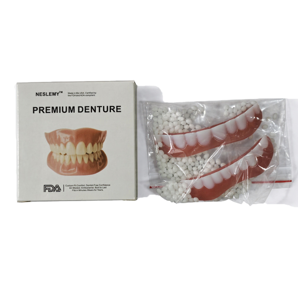 Soft Denture Silicone Kit Teeth Repair Solid Glue Upper&amp;Lower Set Oral care