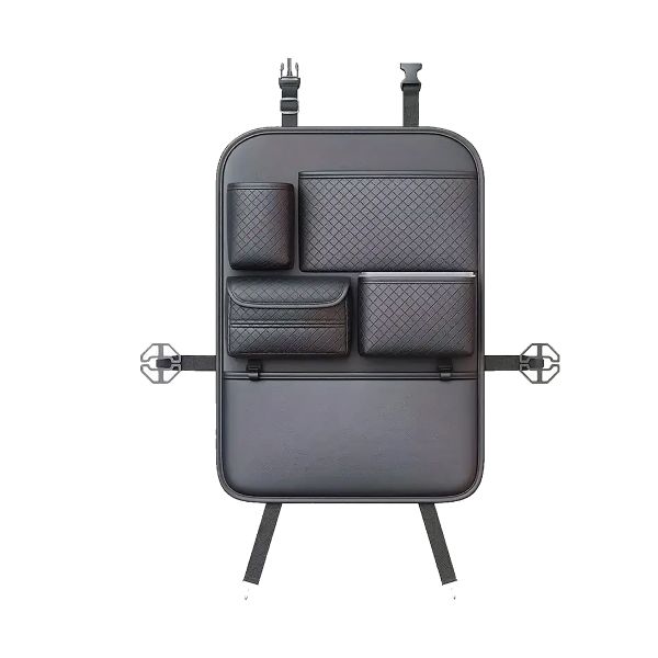 PU Leather Car Seat Back Organizer Bag Travel Car Back Seat Protector