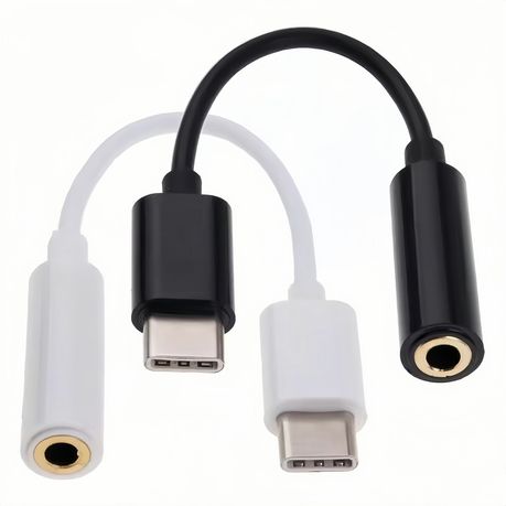 USB C to 3.5mm Audio Adapter,Type C to Headphone DAC Cable Cord , PACK OF 2 Image