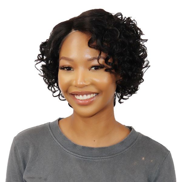 Joedir Short Curly 100% Human Hair Wig
