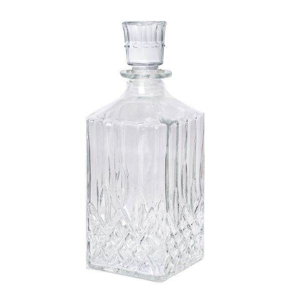 Kitchen Modern Glass Whiskey Decanter With Unique Designs (19cm) - Special