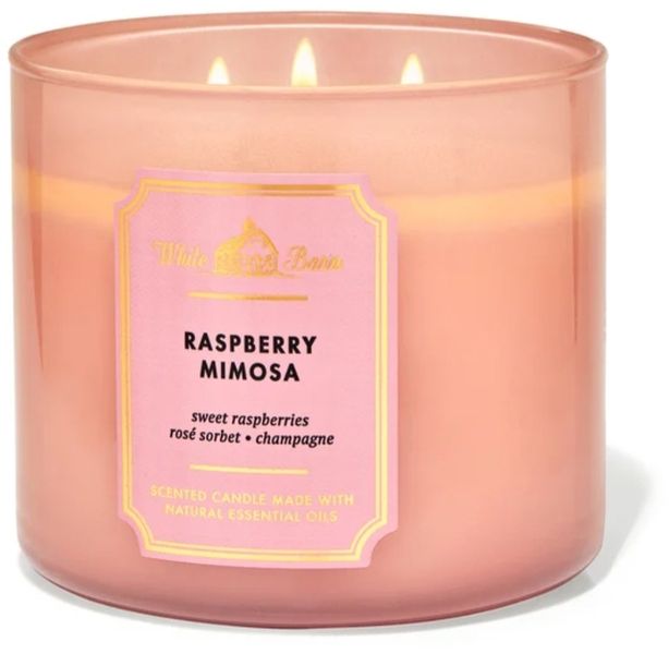 White Barn Raspberry Mimosa 3-Wick Scented Candle (Parallel Import)