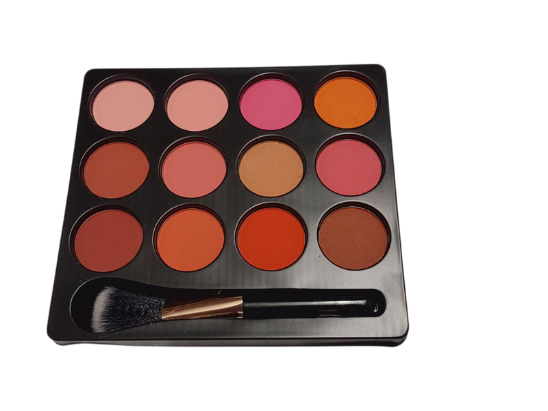 12 Colour Blush Powder Palette