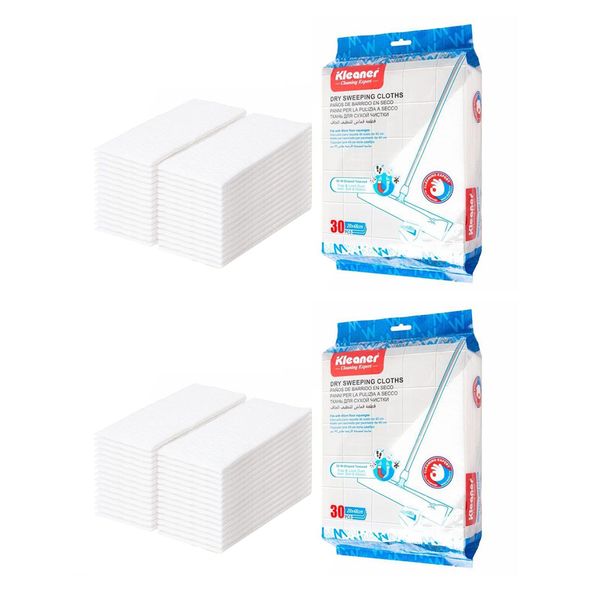 2 Packs Kleaner Disposable Nonwoven Flooring and Window Dry Cleaning Cloth