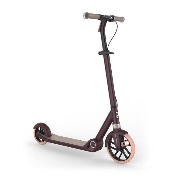 Oxelo Junior Scooter M900 - Burgundy and Orange Touch