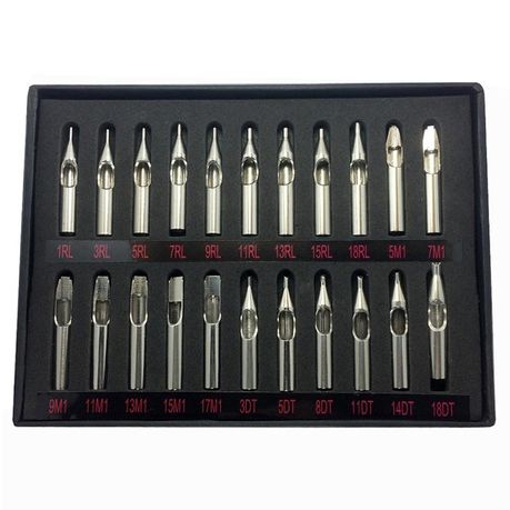 22 Piece Stainless Steel Tattoo Nozzle Tips | Buy Online in South Africa |  