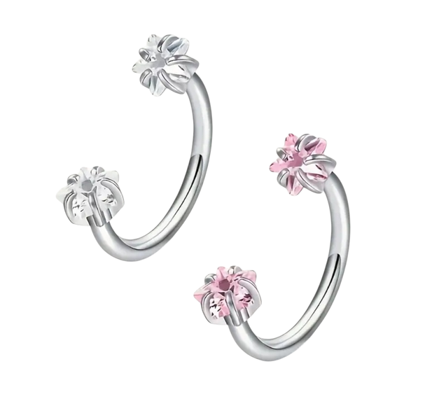 18G Internal Thread Stainless Steel Horseshoe Ring