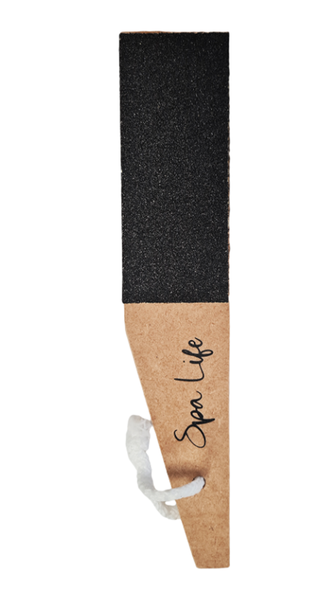 Spa Life Wooden Foot File - Slanted Handle (80/120) x 2