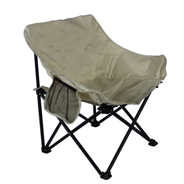 LMA 60x38x68cm Adult Low-Slung Wide-Girth Half Moon Camp Chair FX7083