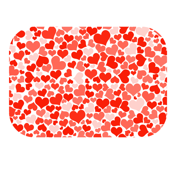 Pink Small Hearts Printed Mouse Pad