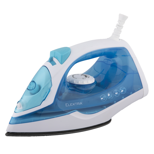 Elektra 1200W Ceramic Steam Iron - Dry, Spray &amp; Self-Cleaning