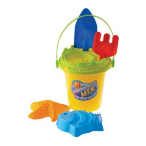6 Piece Beach Bucket Set- Pack Of 2
