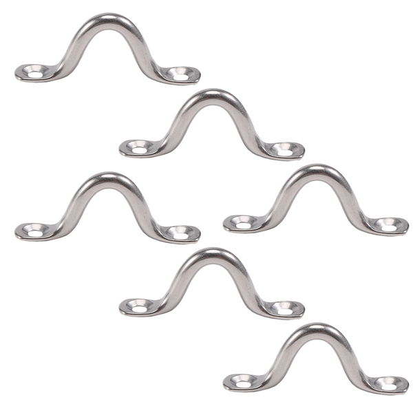 6 x Eye Straps Kayak Deck Loops Tie Down Anchor Point Compatible with None