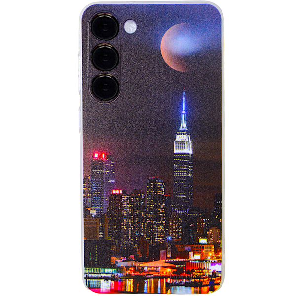 Phone Case with New York City compatible with Samsung S23+ | Black