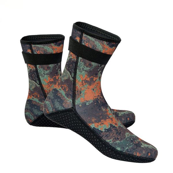 Neoprene 3mm, Camouflage Sand Proof Diving Boots for Water Sports