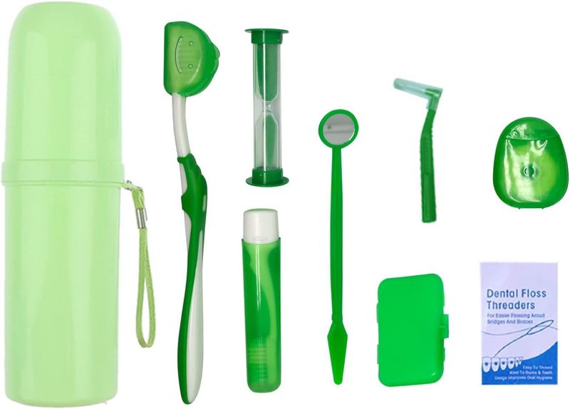 Portable Case Orthodontic Care Kit Orthodontic Toothbrush Kit for Braces
