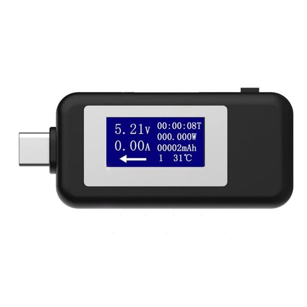 Multi-function Type-C Charger Detector Digital Voltmeter Adapter