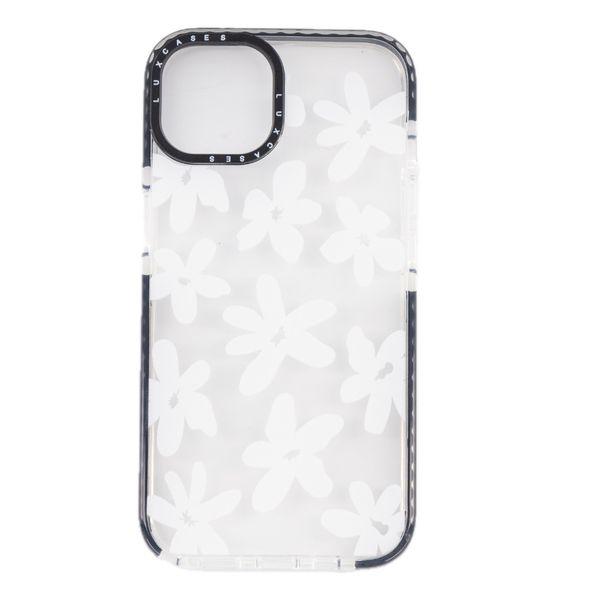 Beautiful Daisy Print Cover Compatible with iPhone 11 Pro Max - Transparent, White &amp; Black