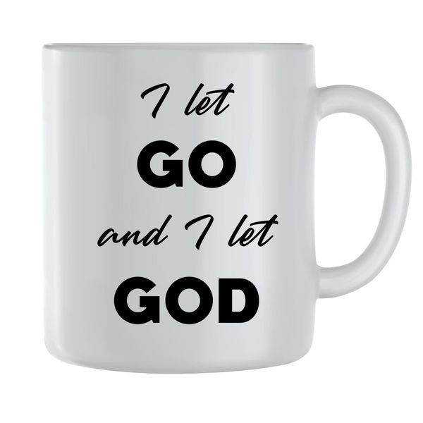 Let God Coffee Mugs for Men Women Motivational Sayings Graphic Cup Gift 248