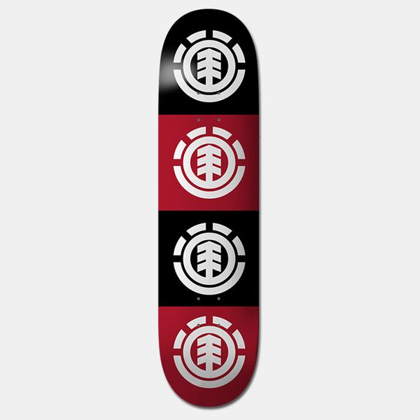 Element Quadrant Skateboard Deck - Black - 7.375 X 29.5 Street