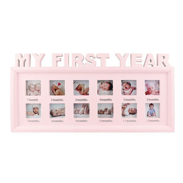 My First Year Baby Memories 12 Grid Picture Frame