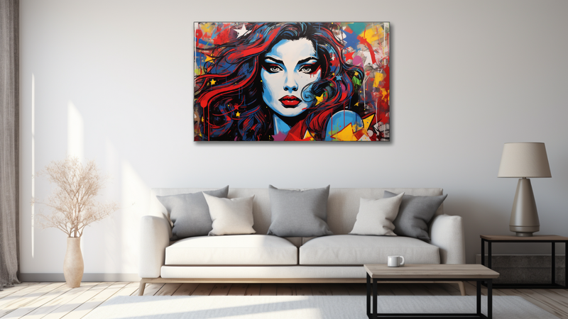 Canvas Wall Art - Pop Art Rebellion abstract - HD0440