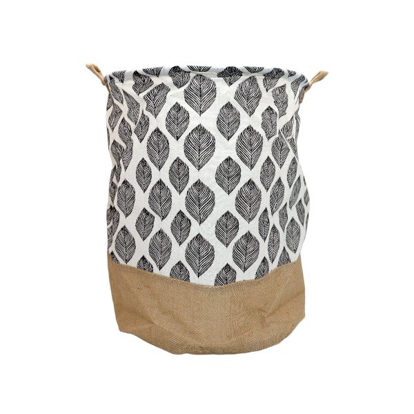 Elegant Leaf Laundry Basket - Storage Bin, Dirty Laundry Bin Or Toy Bin