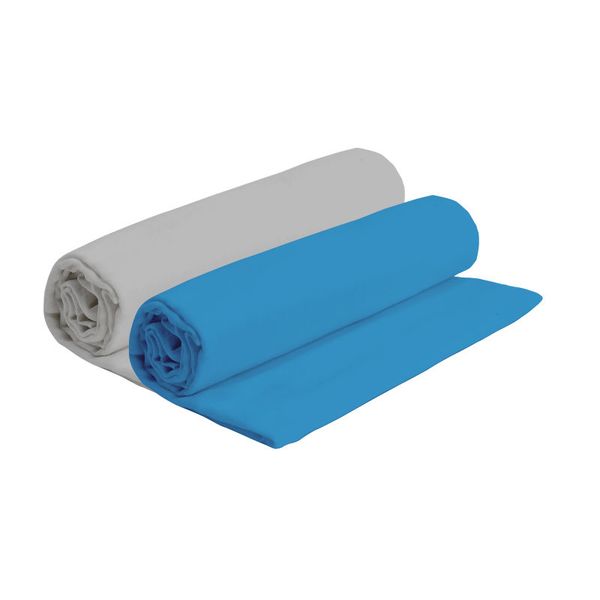PepperSt Baby Collection – Baby Receiving Blanket – Grey &amp; Dark Blue