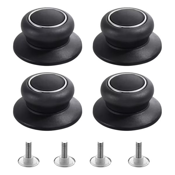 Universal Pot Lid Replacement Knob Handles - Heat Resistant 4 Pack