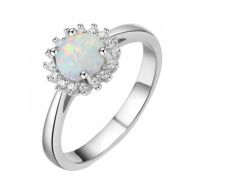 Classic White Opal Ring 3427