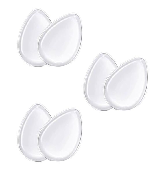 6 Piece - Silicone Mini Makeup Sponge Applicators - Transparent