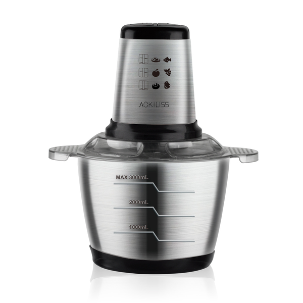 Multi-Functional Meat Grinder, Stainless Steel Electric Food Processor 3L