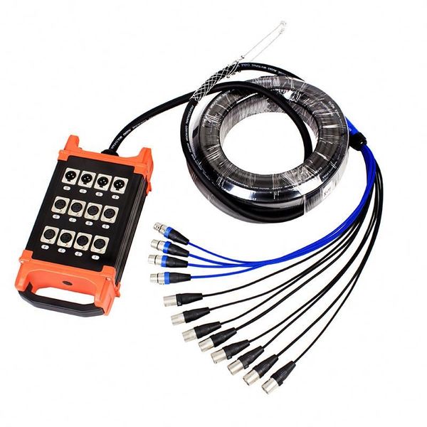 30m Professional 24 channel snake cable with stage box