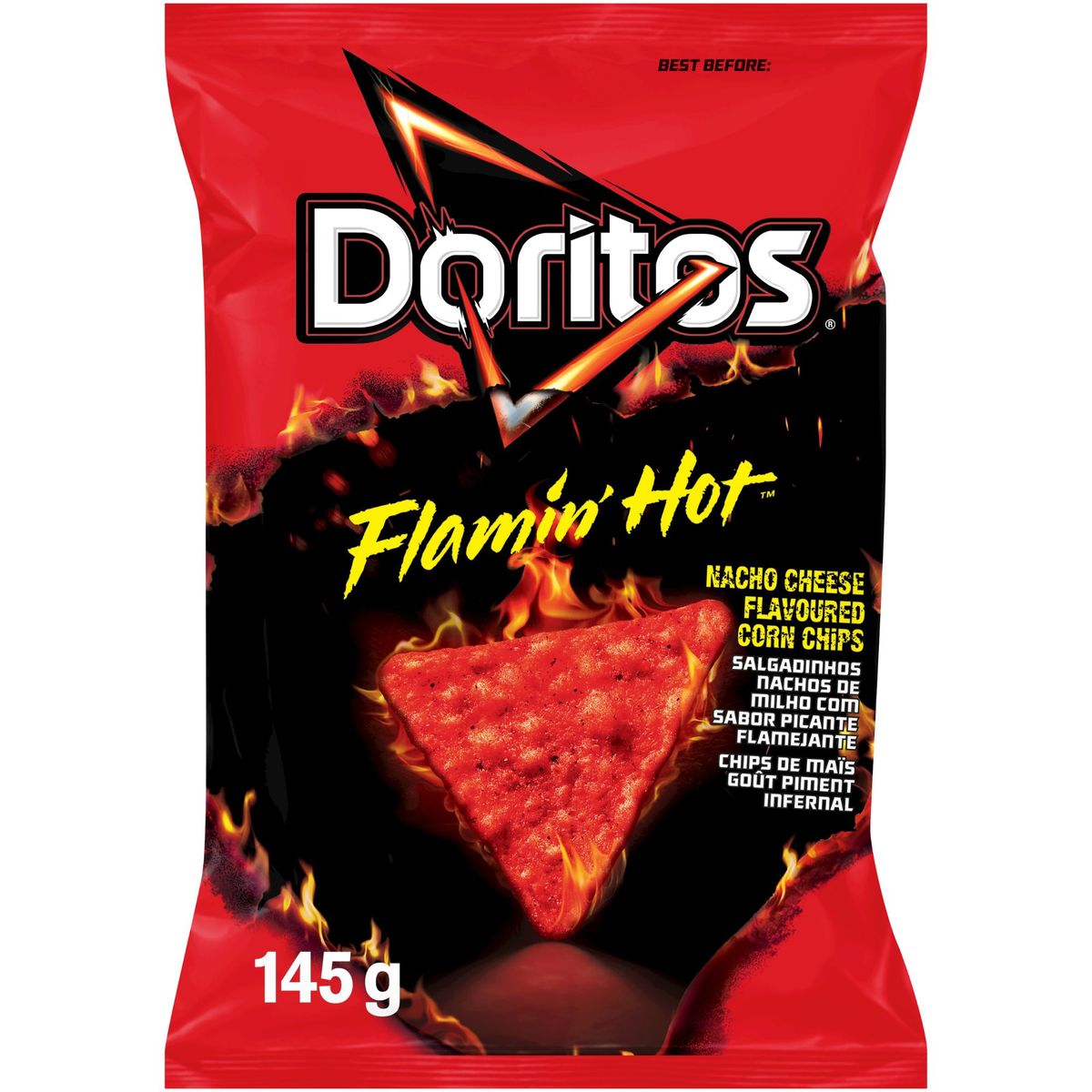 Doritos Flamin Hot Nacho Cheese 20 X 145g Shop Today Get It 